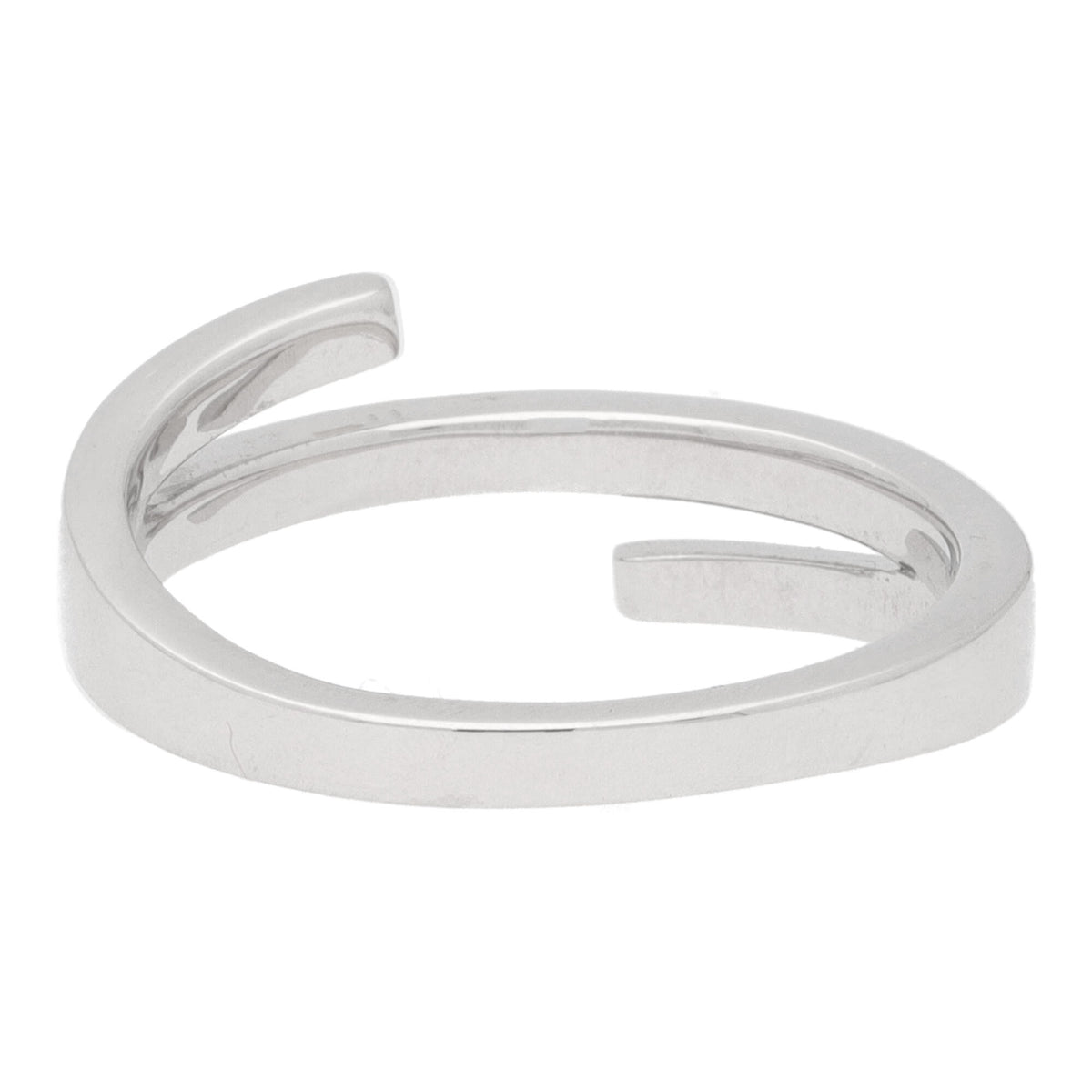 Diamond Split Section Platinum Ring - Michael Jones Jeweller
