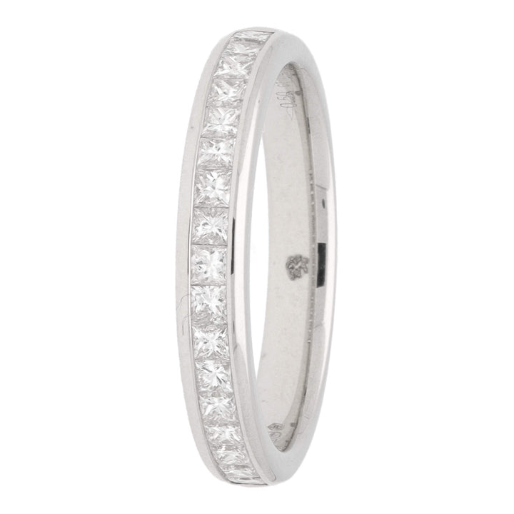 Princess Cut Diamond 0.50ct Platinum Wedding band