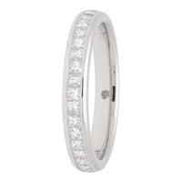Princess Cut Diamond 0.50ct Platinum Wedding band - Michael Jones Jeweller