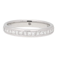 Princess Cut Diamond 0.50ct Platinum Wedding band - Michael Jones Jeweller