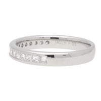 Princess Cut Diamond 0.50ct Platinum Wedding band - Michael Jones Jeweller