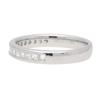 Princess Cut Diamond 0.50ct Platinum Wedding band - Michael Jones Jeweller