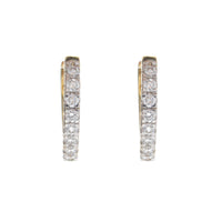 Histoire D'Elle Diamond 0.24ct 18ct Yellow Gold Hoop Earrings