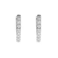 Histoire D'Elle Diamond  0.23ct 18ct White Gold Hoop Earrings