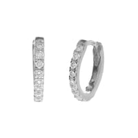 Histoire D'Elle Diamond 0.24ct 18ct White Gold Hoop Earrings