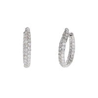 Histoire D'Elle Diamond  1.00ct 18ct White Gold Hoop Earrings