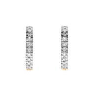 Histoire D'Elle Diamond 0.17ct 18ct Yellow Gold Hoop Earrings