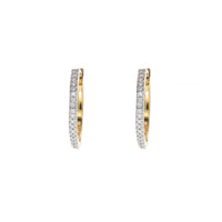 Histoire D'Elle Diamond 0.06ct 18ct Yellow Gold Hoop Earrings