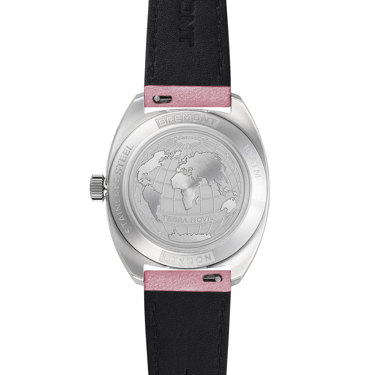 Bremont Terra Nova Jumping Hour 35mm Frosted Pink Automatic Watch JN35-JH-FS-PK-L-S