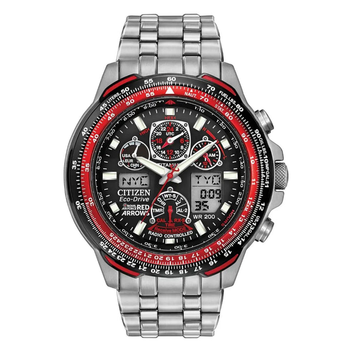 Citizen Eco-Drive Red Arrows Skyhawk A.T Super Titanium Watch JY8110-51E