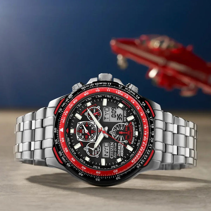 Citizen Eco-Drive Red Arrows Skyhawk A.T Super Titanium Watch JY8110-51E