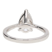 Laboratory Grown 2.00ct Pear Shaped Diamond Platinum Solitaire Ring
