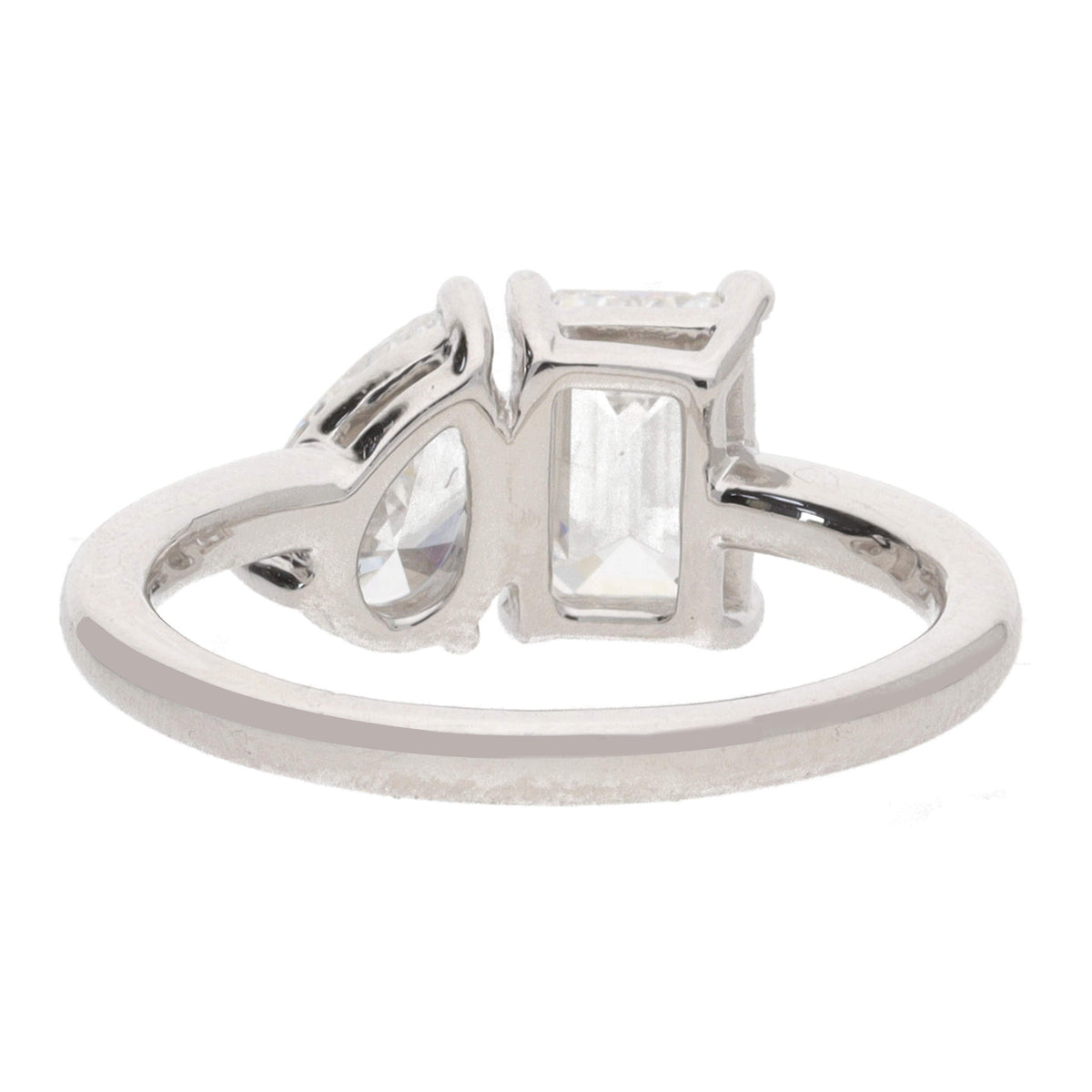 Laboratory Grown 2.00ct Diamond Platinum Toi Et Moi Ring - Michael Jones Jeweller