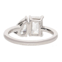 Laboratory Grown 2.00ct Diamond Platinum Toi Et Moi Ring