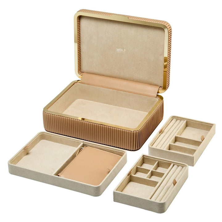 WOLF Bella Medium Mocha Jewellery Box