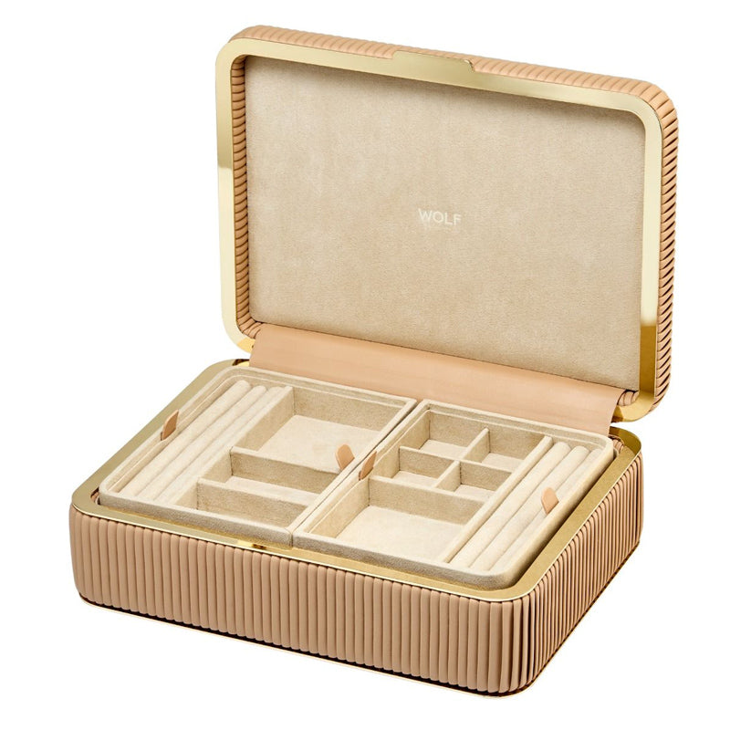 WOLF Bella Medium Mocha Jewellery Box - Michael Jones Jeweller