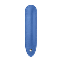 Montblanc Leather - Meisterstück Pen Sleeve Dusty Blue - Michael Jones Jeweller