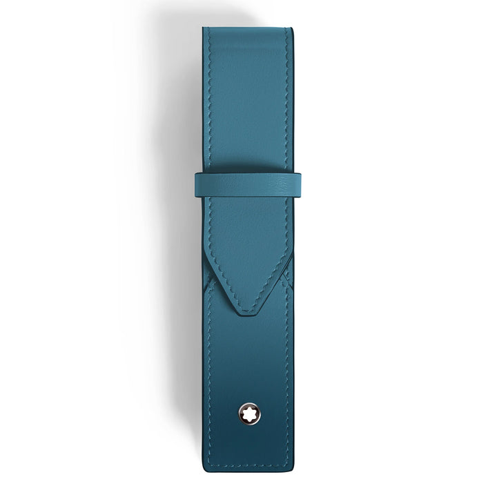 Montblanc Leather - Meisterstück Smoky Blue 1 Pen Pouch - Michael Jones Jeweller