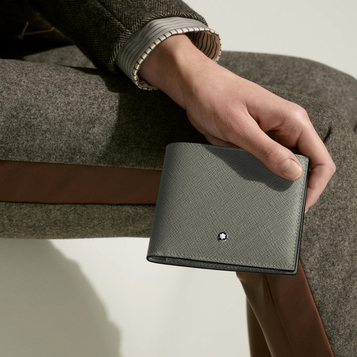 Montblanc Leather - Sartorial Wallet 8CC Medium Grey