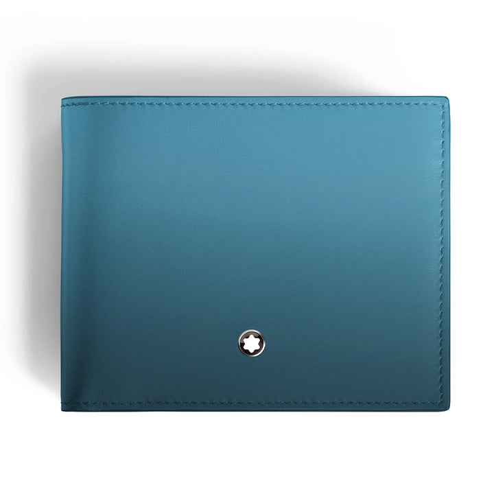 Montblanc Leather - Smokey Blue Meisterstück Wallet 6CC