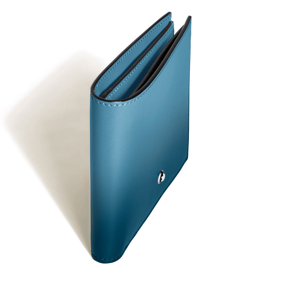 Montblanc Leather - Smokey Blue Meisterstück Wallet 6CC - Michael Jones Jeweller