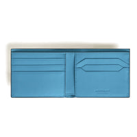 Montblanc Leather - Smokey Blue Meisterstück Wallet 6CC - Michael Jones Jeweller