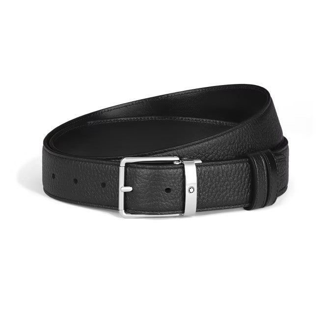 Montblanc Leather - Everyday 35mm Reversible Grain Leather Belt - Michael Jones Jeweller