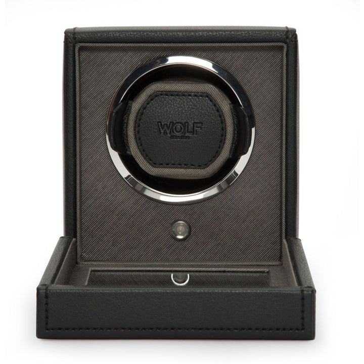 Wolf Black Single Watch Winder With Cover