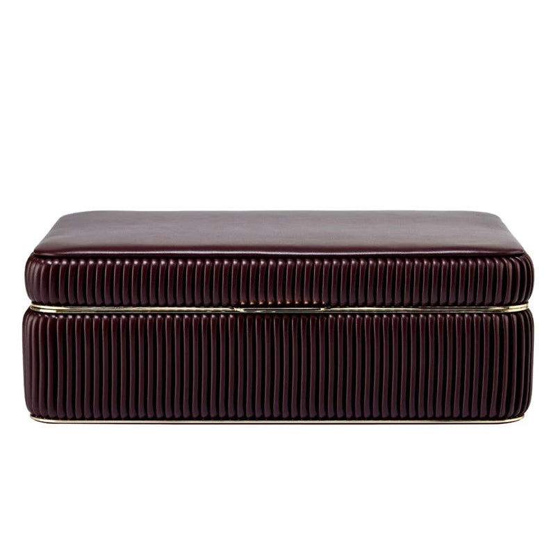 WOLF Bella Medium Bordeaux Jewellery Box - Michael Jones Jeweller