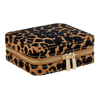 Wolf Savanna Leopard Print Jewellery Zip Case