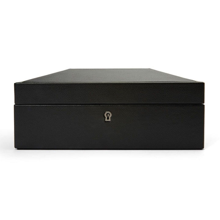 WOLF British Racing 8 Piece Watch Box Black