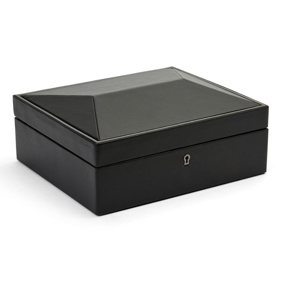 WOLF British Racing 8 Piece Watch Box Black - Michael Jones Jeweller