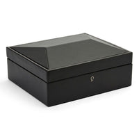 Wolf British Racing 8 Piece Watch Box Black