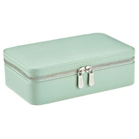 WOLF X LIBERTY Julia Interior Print Medium Jewellery Zip Case - Sage Green