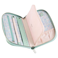 WOLF X LIBERTY Julia Interior Print Travel Jewellery Portfolio - Sage Green