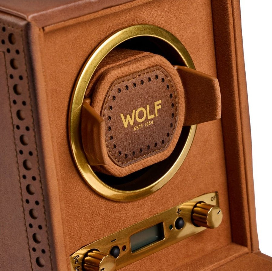 WOLF Brogue Single Watch Winder - Michael Jones Jeweller