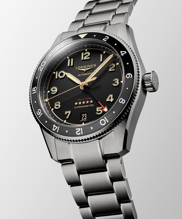 Longines SPIRIT ZULU TIME 42mm Automatic Watch L38021536 - Michael Jones Jeweller