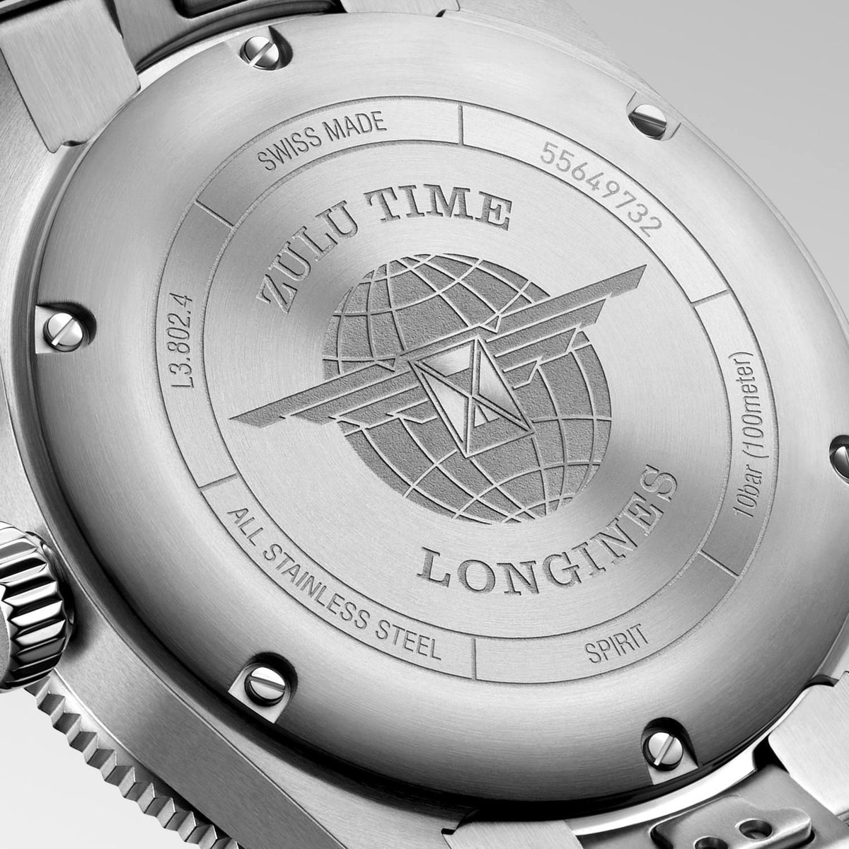 LONGINES SPIRIT ZULU TIME 39mm Automatic Watch L38024606 - Michael Jones Jeweller