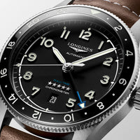 Longines SPIRIT ZULU TIME 42mm Automatic Watch L38124532 - Michael Jones Jeweller