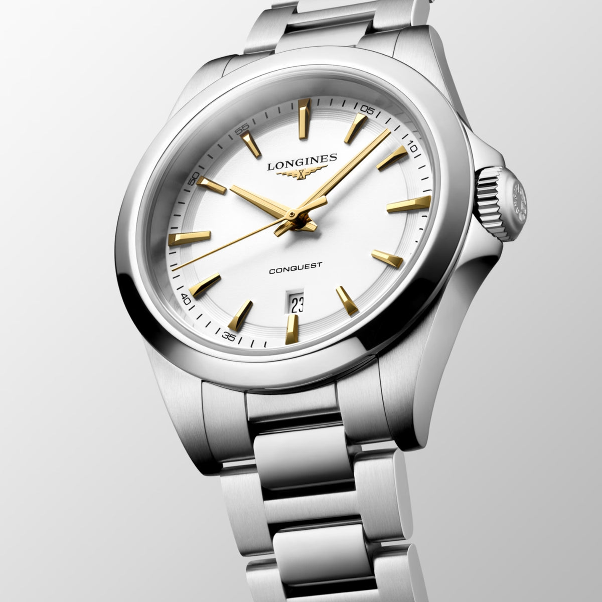 Longines Conquest 30mm Quartz Watch L33504126 - Michael Jones Jeweller