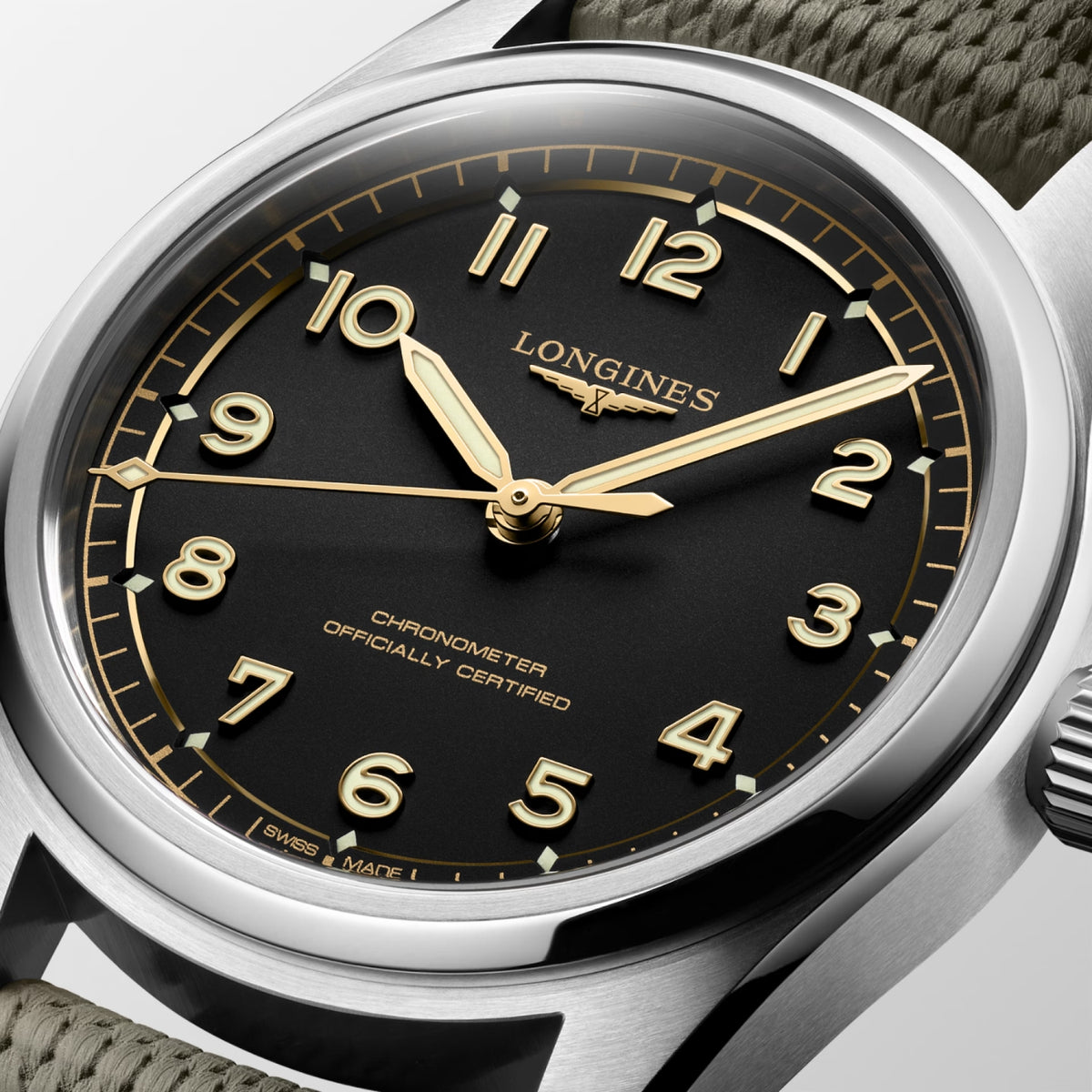 Longines Spirit Pilot 39mm Automatic Watch L38094539 - Michael Jones Jeweller