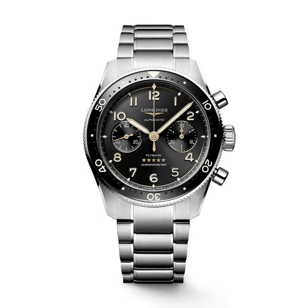Longines Spirity Flyback Black Chronograph 42mm - Bracelet L38214536