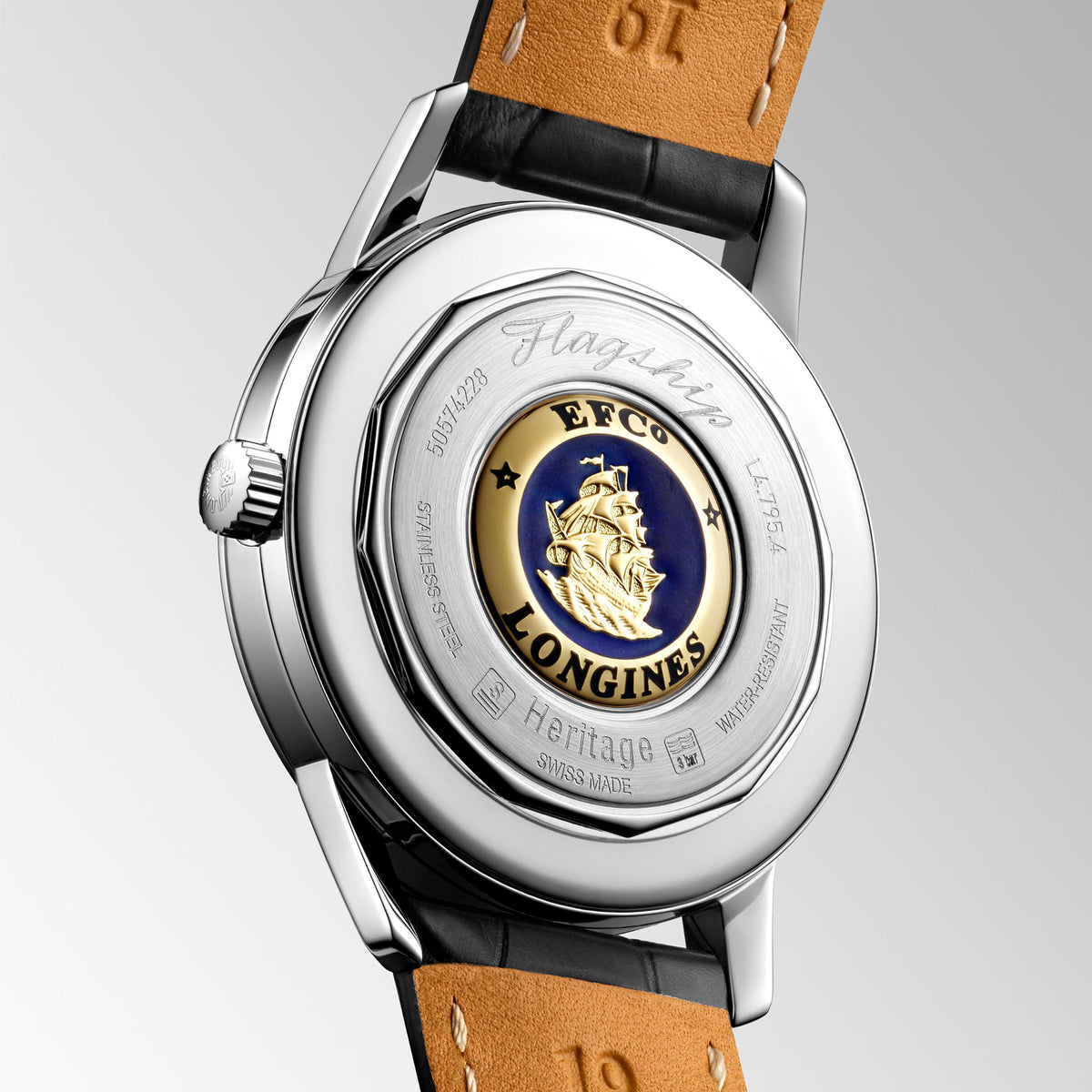 Longines FLAGSHIP HERITAGE 38.5mm Automatic Watch L47954580 - Michael Jones Jeweller