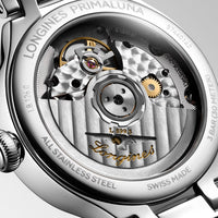 Longines PRIMALUNA MOONPHASE Sapphire 34mm Automatic Watch L81260972 - Michael Jones Jeweller