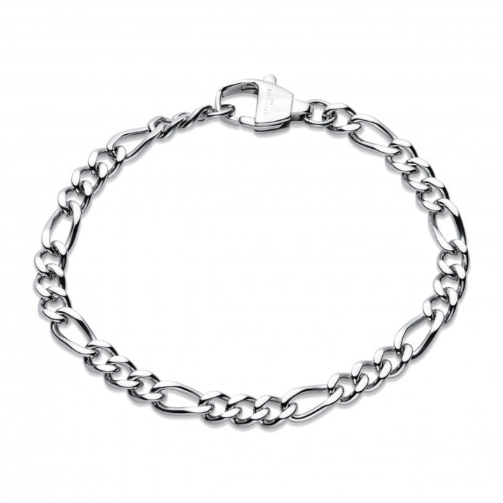 Unique Figaro Link Stainless Steel Bracelet 21cm