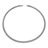 Unique Stainless Steel Curb Link Necklace 50cm