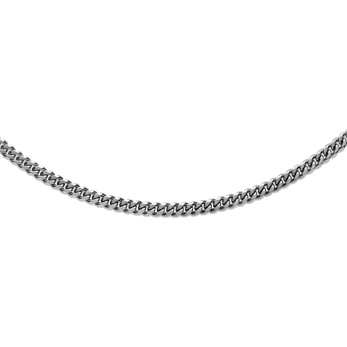 Unique Stainless Steel Curb Link Necklace 50cm - Michael Jones Jeweller