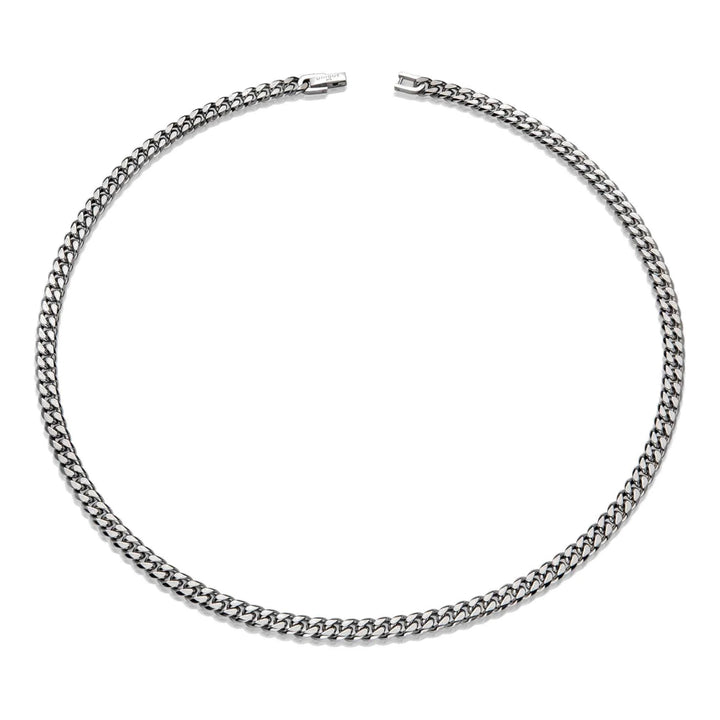 Unique Stainless Steel Curb Link Necklace 50cm