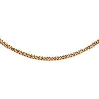 Unique Yellow IP Plated Stainless Steel Curb Link Necklace 50cm - Michael Jones Jeweller