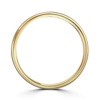 2mm Softened Flat Court 18ct Yellow Gold Wedding Ring by Brown & Newirth - Michael Jones Jeweller